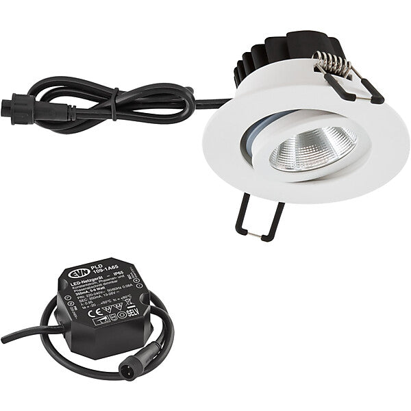 EVN-Lichttechnik P-LED Deckeneinbauleuchte 3000K IP65 230V ws PC650N60102